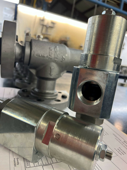 Mercer 9100 Model 20 relief valve installed