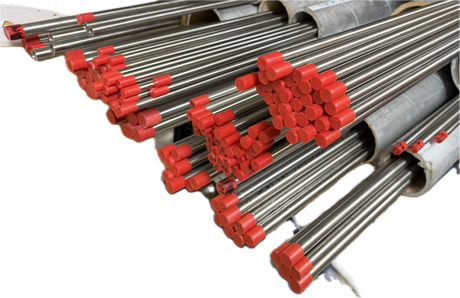 Lengths of DFARS compliant stainless steel instrument tubing, cleaned and capped