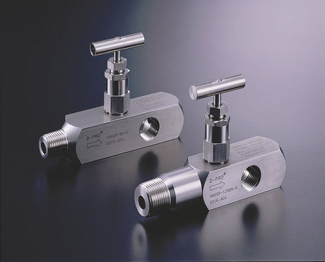 DK-Lok V46 gauge root valve used to isolate a pressure gauge for safe change-out