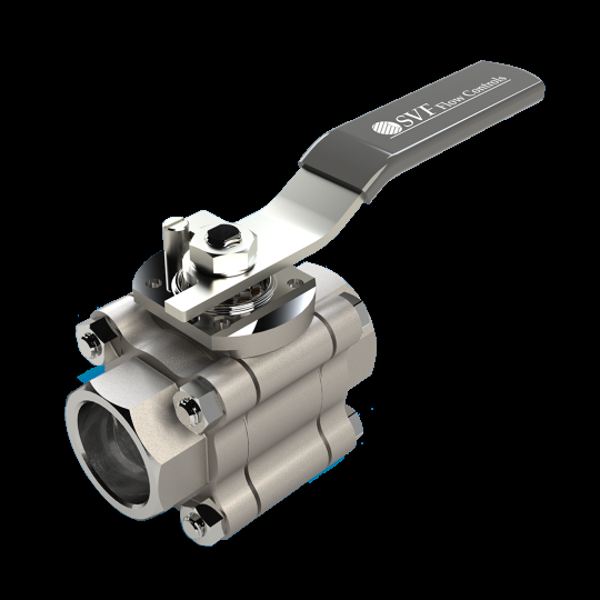 SVF three-piece stainless steel ball valve used for on/off isolation