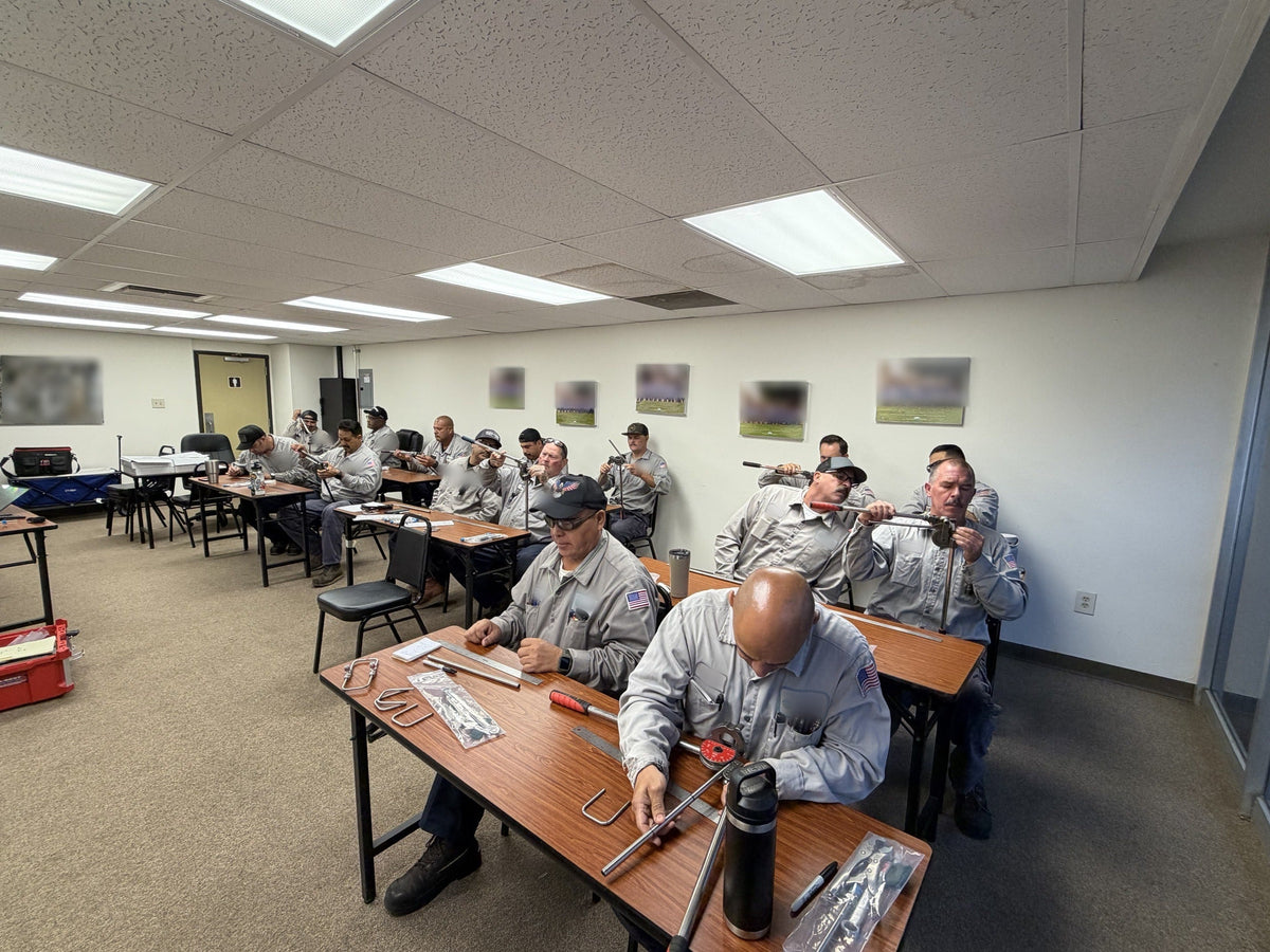 A-Best Industrial safety training classroom set up for a pressure safety course