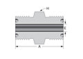 DOB Series O-Ring Face Seal Fittings