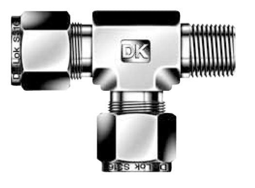 DTRMZ-R Male Run Tee Ferrule Tube Fittings Metric