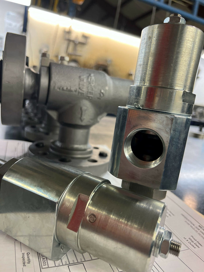 Mercer 9100 Model 20 relief valve installed