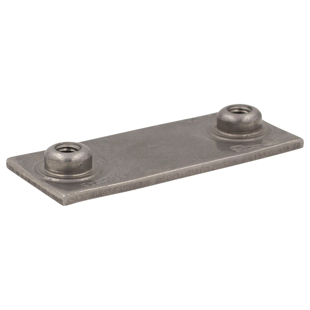 Stainless steel beta clamp weld plate